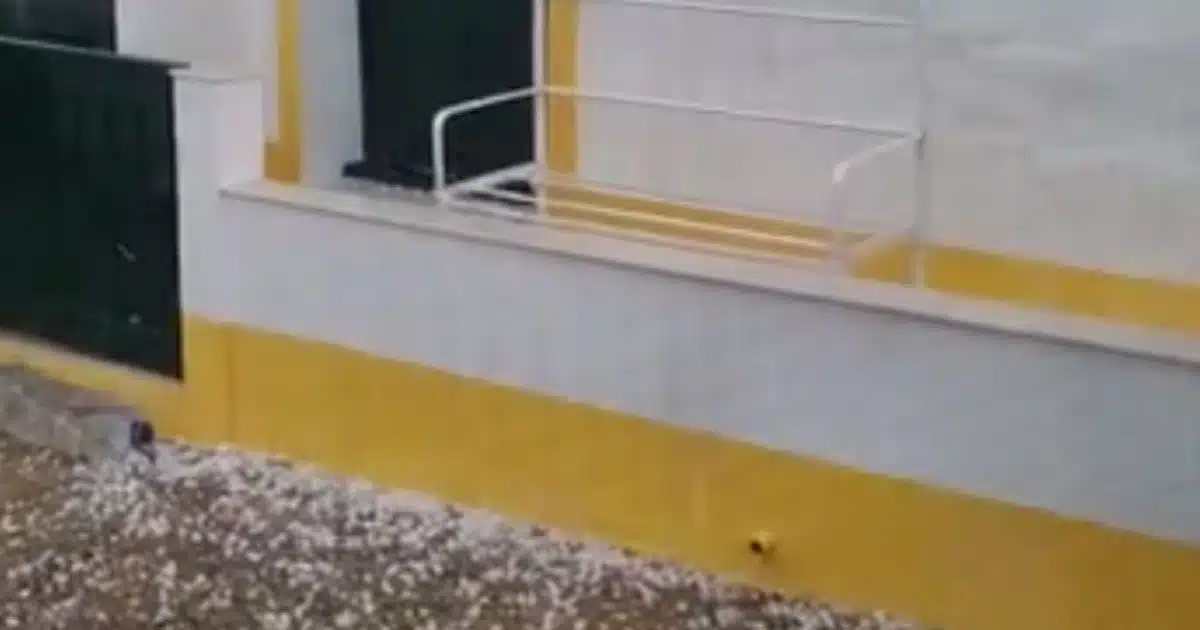 granizo na serra algarvia