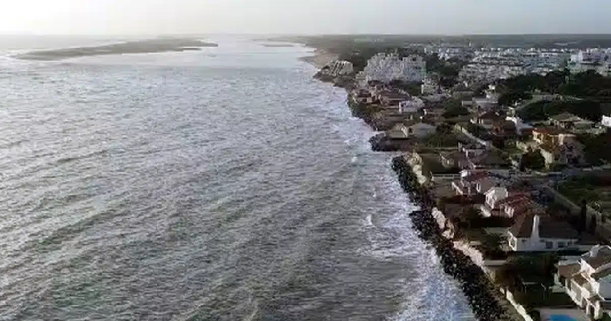 Vista aérea de Portil sem praia - Huelva Información